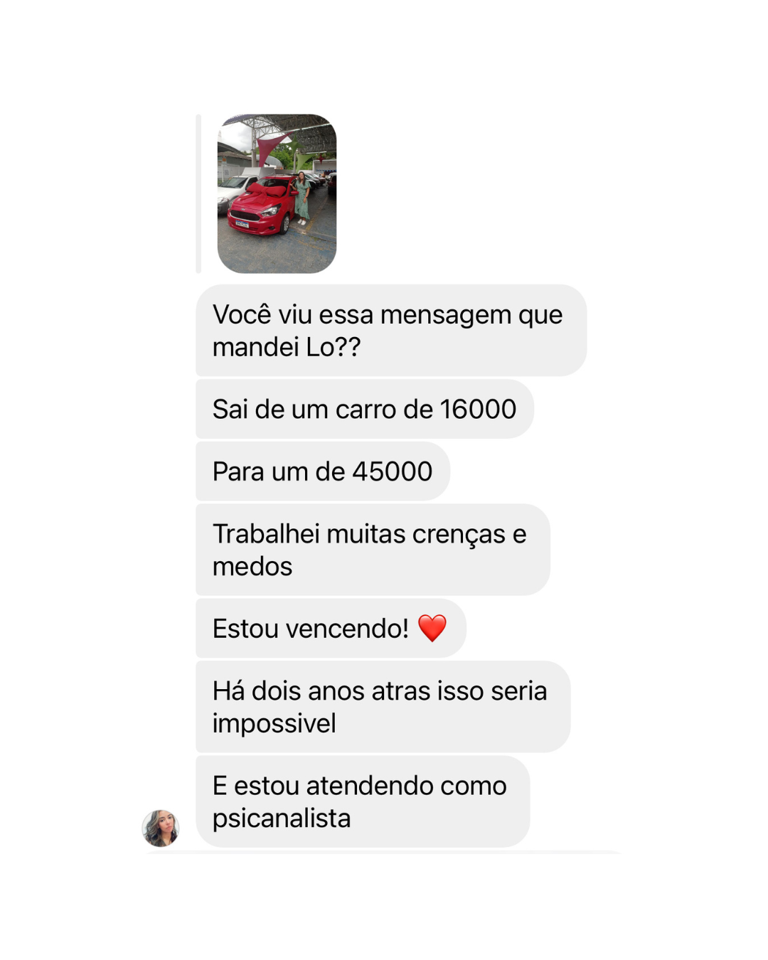 Thalita — carro novo